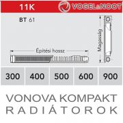 VOGEL&NOOT Vonova kompakt radiátor 11K300 ×  720 BT 61