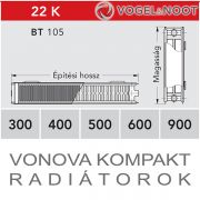 VOGEL&NOOT Vonova kompakt radiátor 22K300 ×2000 BT 105