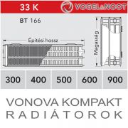 VOGEL&NOOT Vonova kompakt radiátor 33K600 ×3000 BT 166