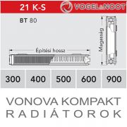 VOGEL&NOOT Vonova kompakt radiátor 21K-S600 ×  520 BT 80