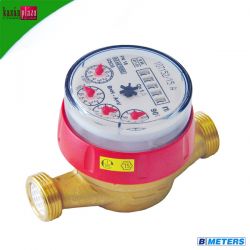 Vízmérő B.meters falon kívüli  szárazon futó  1/2&quot; melegvizes csatlakozó nélkül (498)