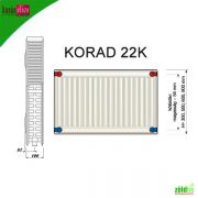 KORAD radiátor 22K-500/1800